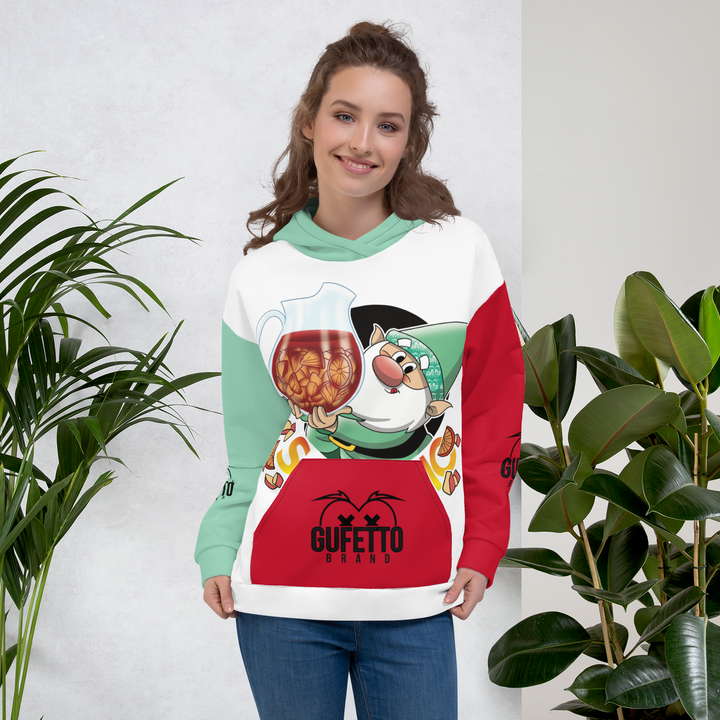 Felpa con cappuccio Uomo/Donna SANGRIOLO - Gufetto Brand 