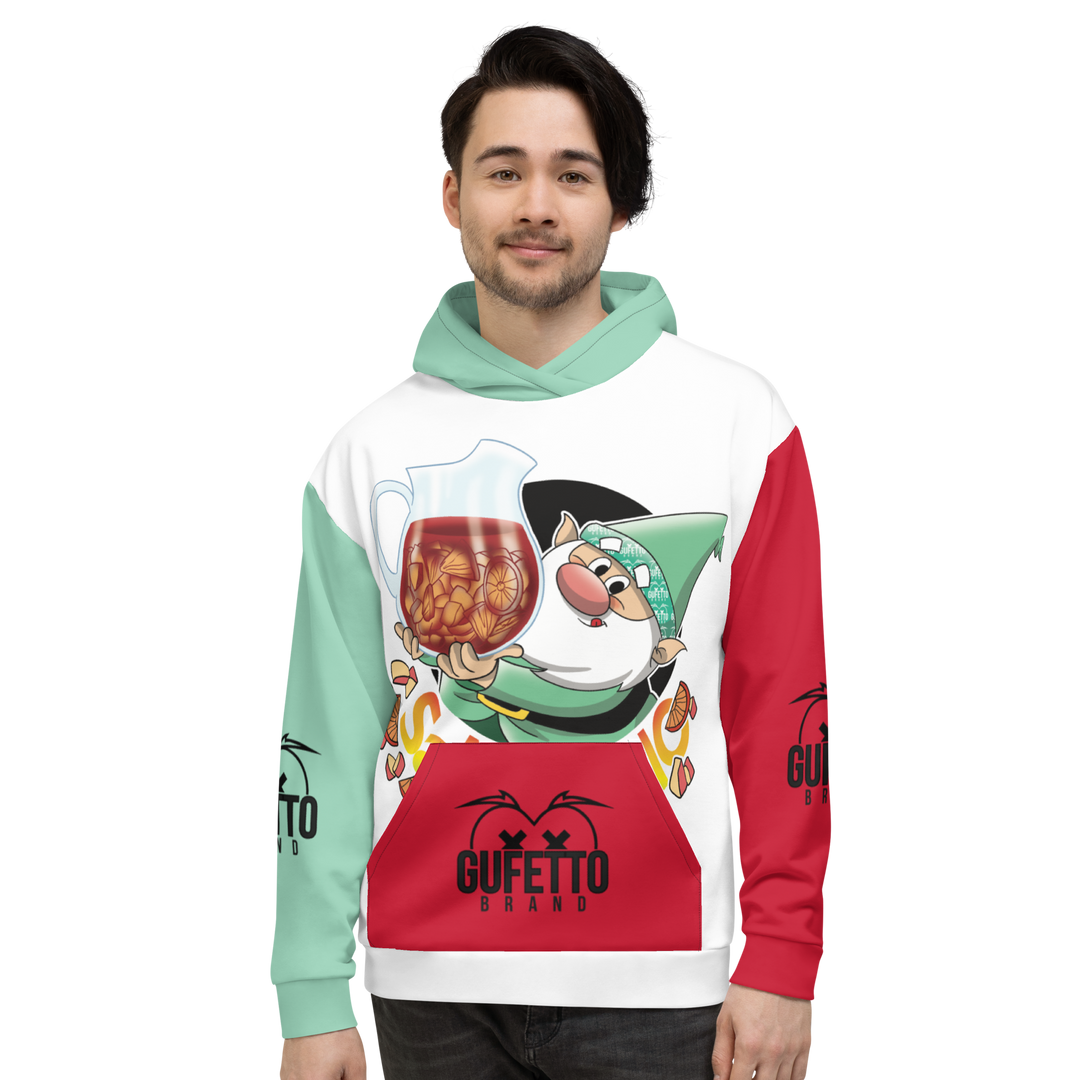 Felpa con cappuccio Uomo/Donna SANGRIOLO - Gufetto Brand 