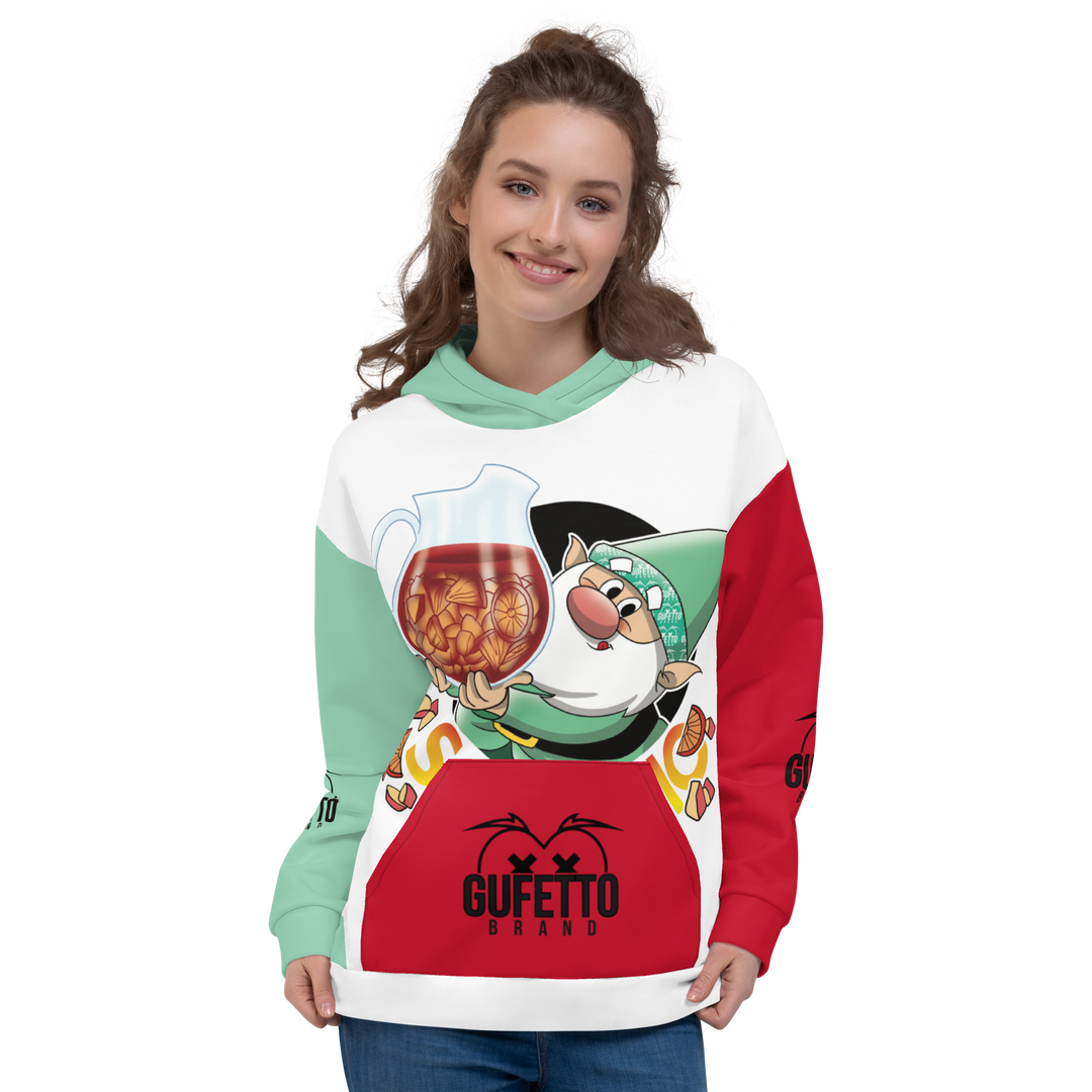 Felpa con cappuccio Uomo/Donna SANGRIOLO - Gufetto Brand 