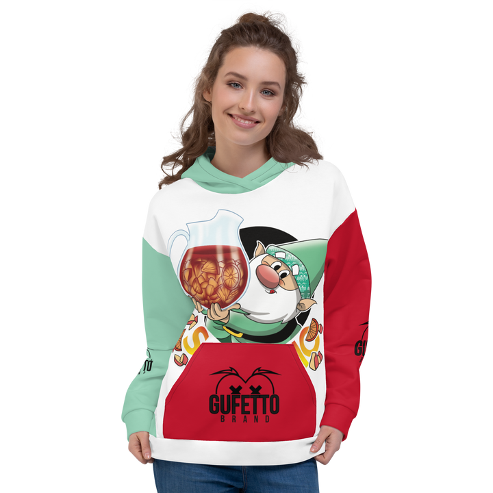 Felpa con cappuccio Uomo/Donna SANGRIOLO - Gufetto Brand 