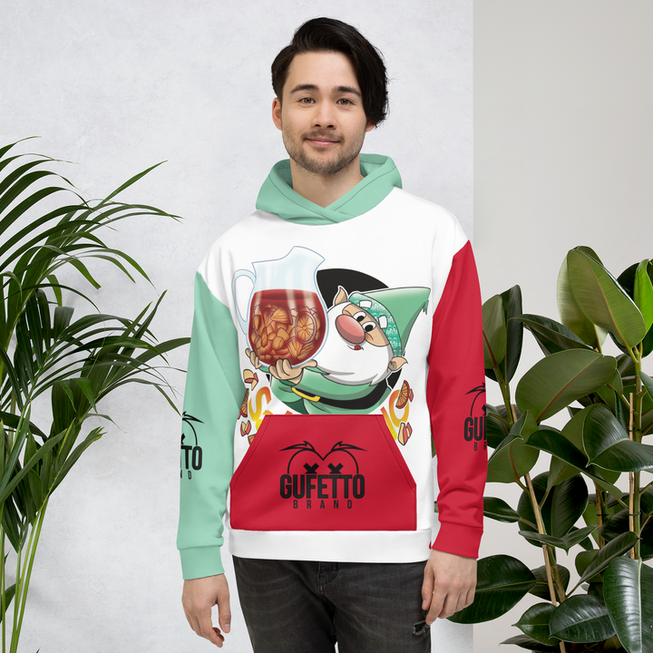 Felpa con cappuccio Uomo/Donna SANGRIOLO - Gufetto Brand 