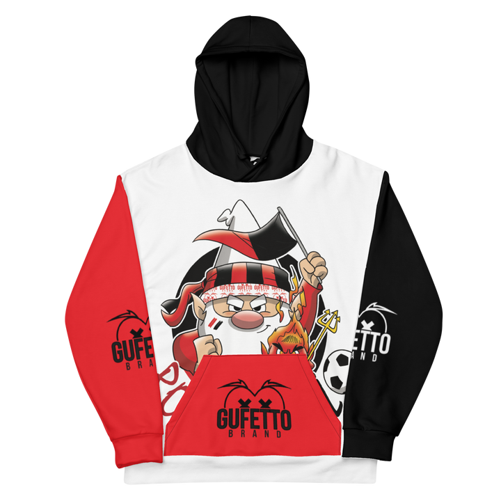 Felpa con cappuccio Uomo/Donna ROSSO NEROLO - Gufetto Brand 