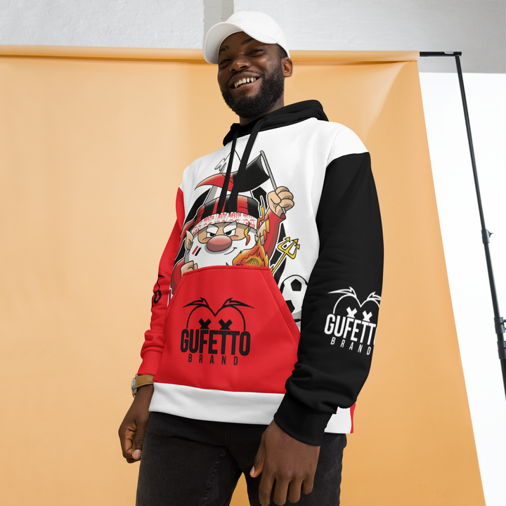 Felpa con cappuccio Uomo/Donna ROSSO NEROLO - Gufetto Brand 
