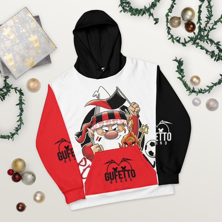 Felpa con cappuccio Uomo/Donna ROSSO NEROLO - Gufetto Brand 