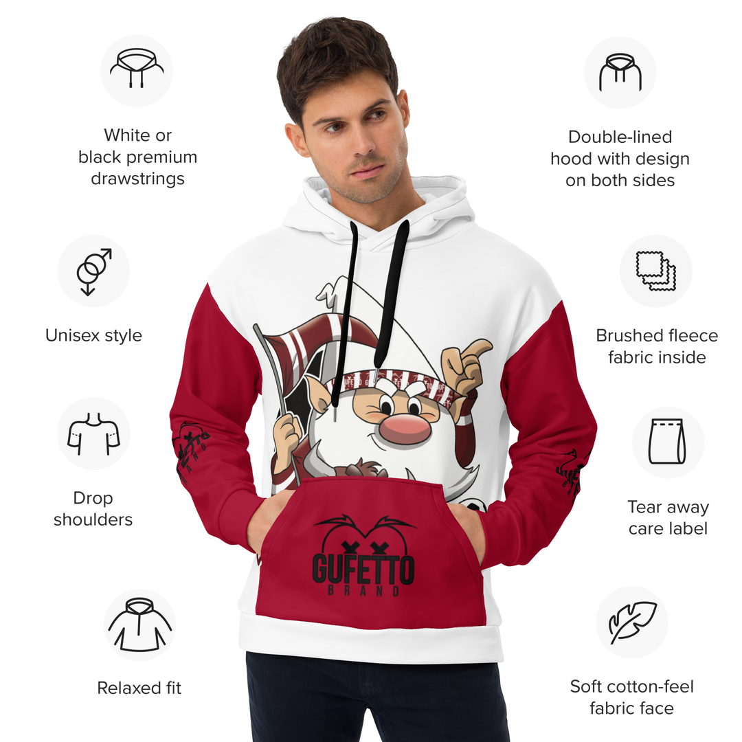 Felpa con cappuccio Uomo/Donna GRANATOLO - Gufetto Brand 