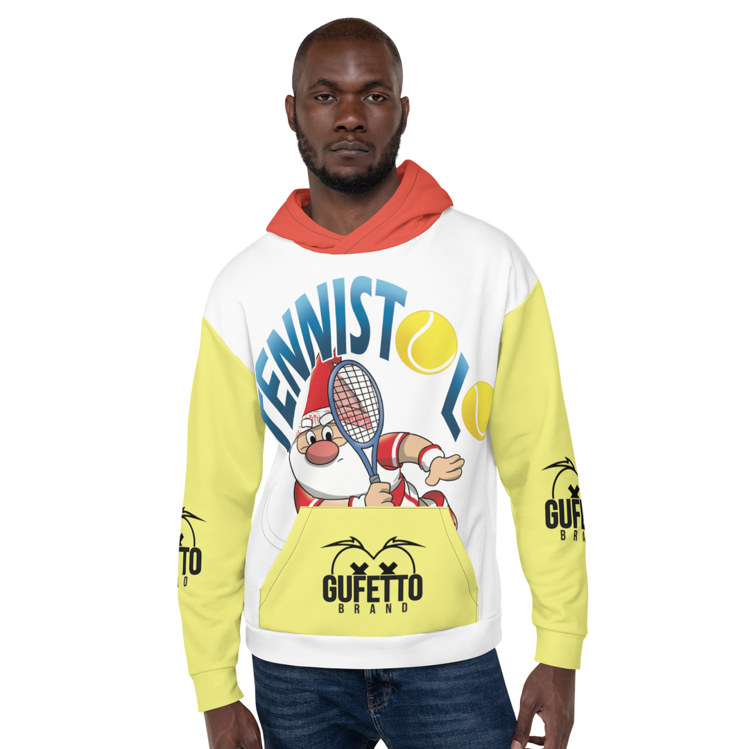 Felpa con cappuccio Uomo/Donna Tennistolo - Gufetto Brand 