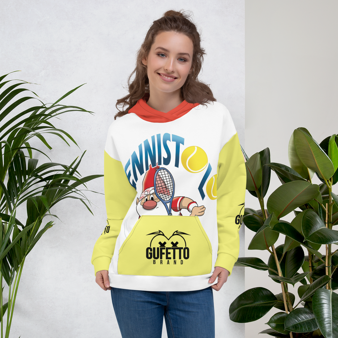 Felpa con cappuccio Uomo/Donna Tennistolo - Gufetto Brand 