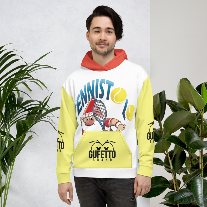 Felpa con cappuccio Uomo/Donna Tennistolo - Gufetto Brand 