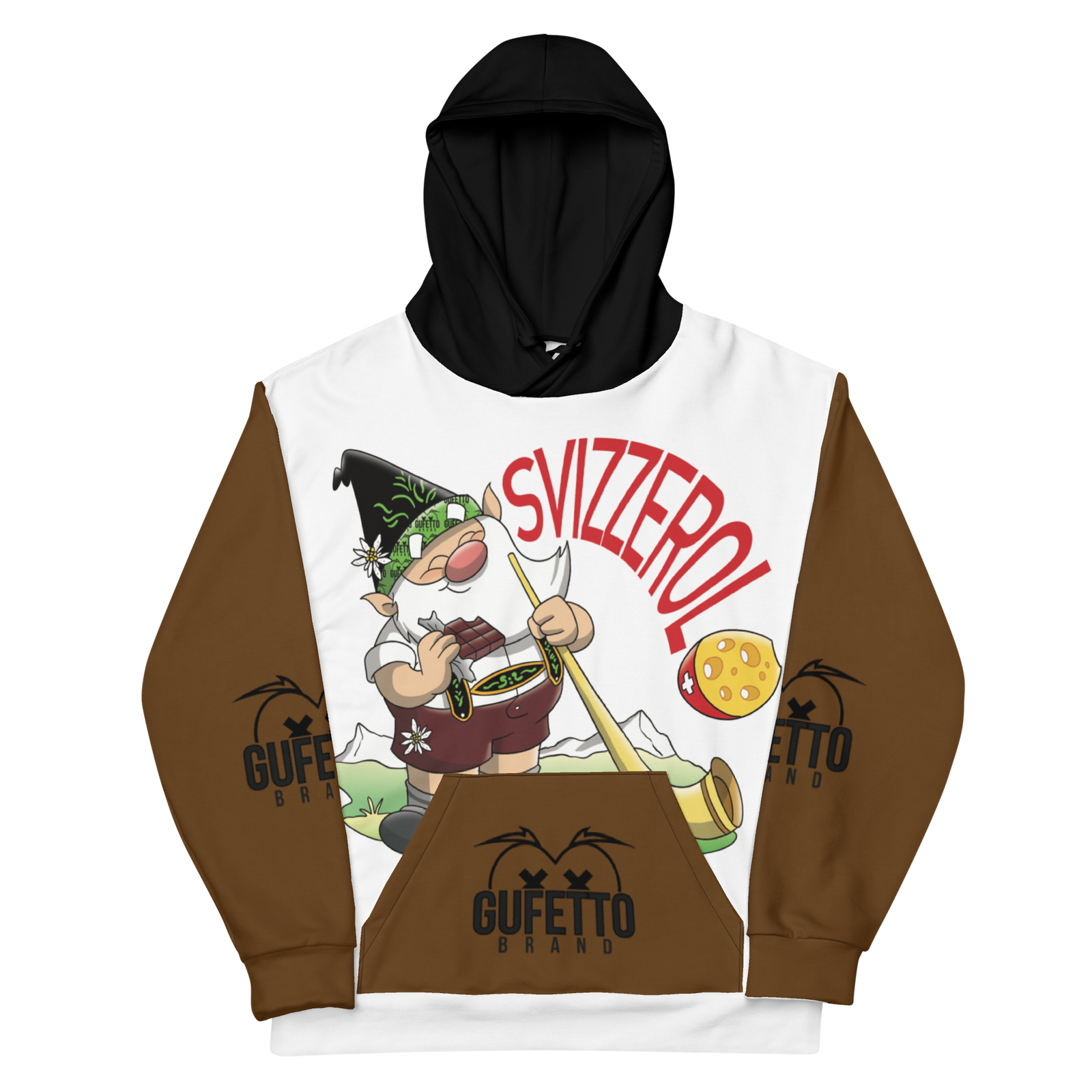 Felpa con cappuccio Uomo/Donna SVIZZEROLO - Gufetto Brand 