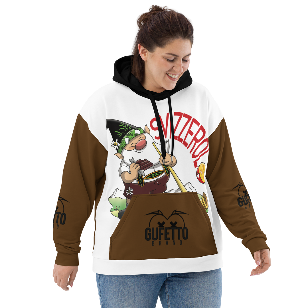Felpa con cappuccio Uomo/Donna SVIZZEROLO - Gufetto Brand 