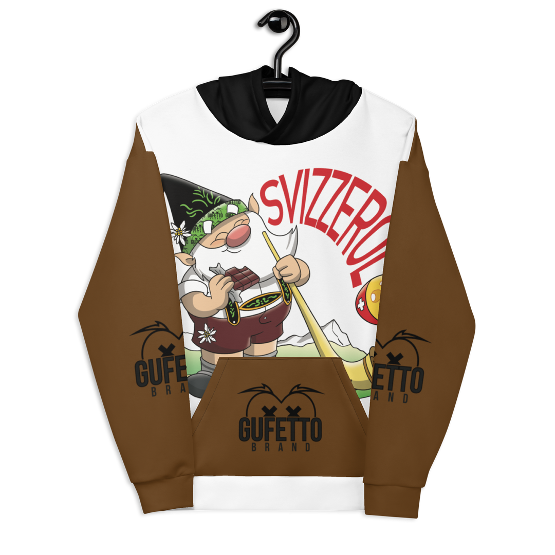 Felpa con cappuccio Uomo/Donna SVIZZEROLO - Gufetto Brand 