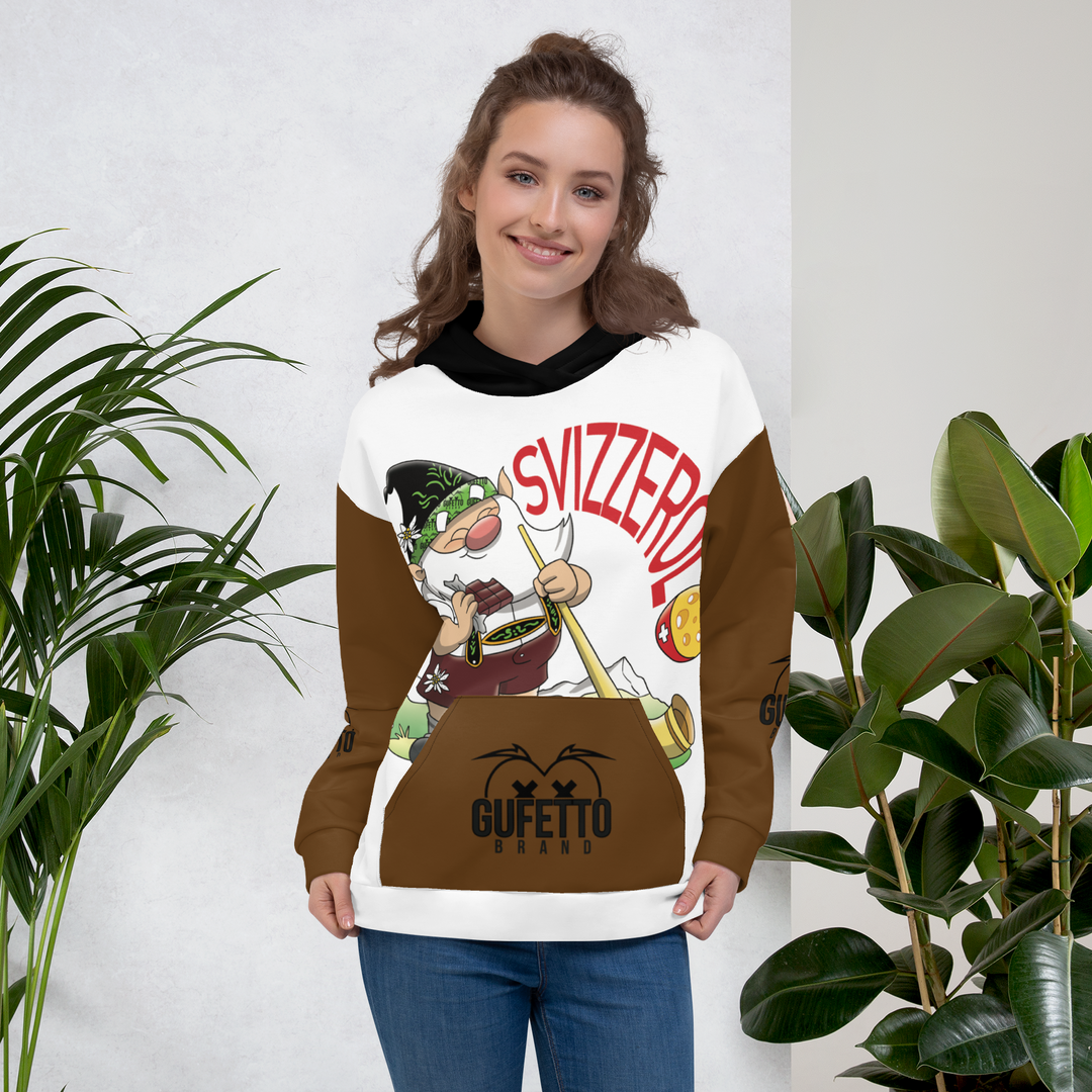 Felpa con cappuccio Uomo/Donna SVIZZEROLO - Gufetto Brand 