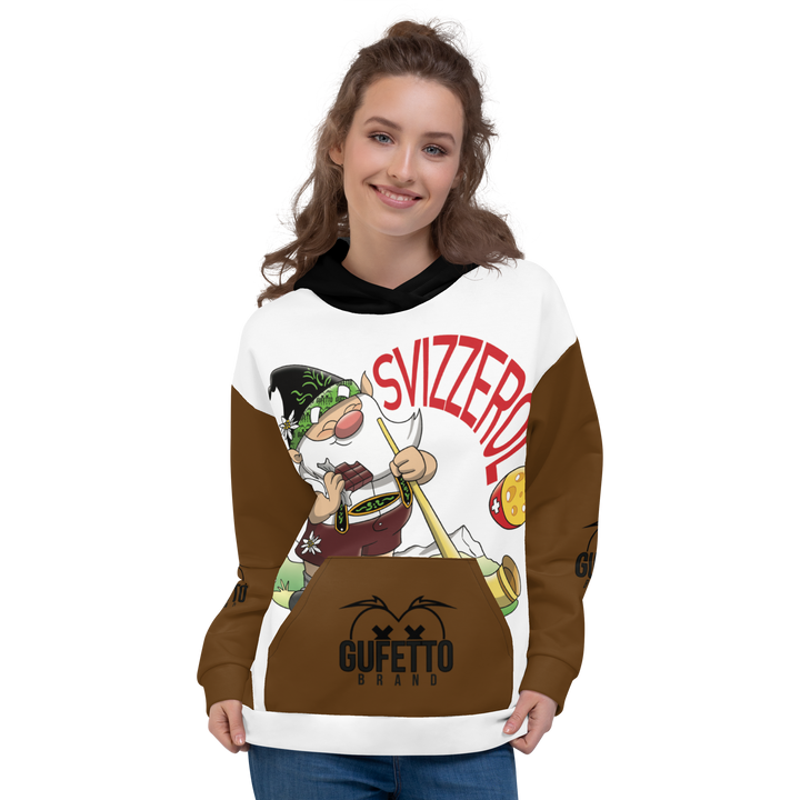 Felpa con cappuccio Uomo/Donna SVIZZEROLO - Gufetto Brand 