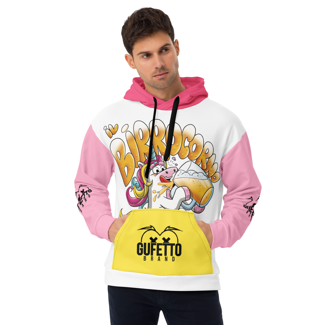 Felpa con cappuccio IL BIRROCORNO - Gufetto Brand 