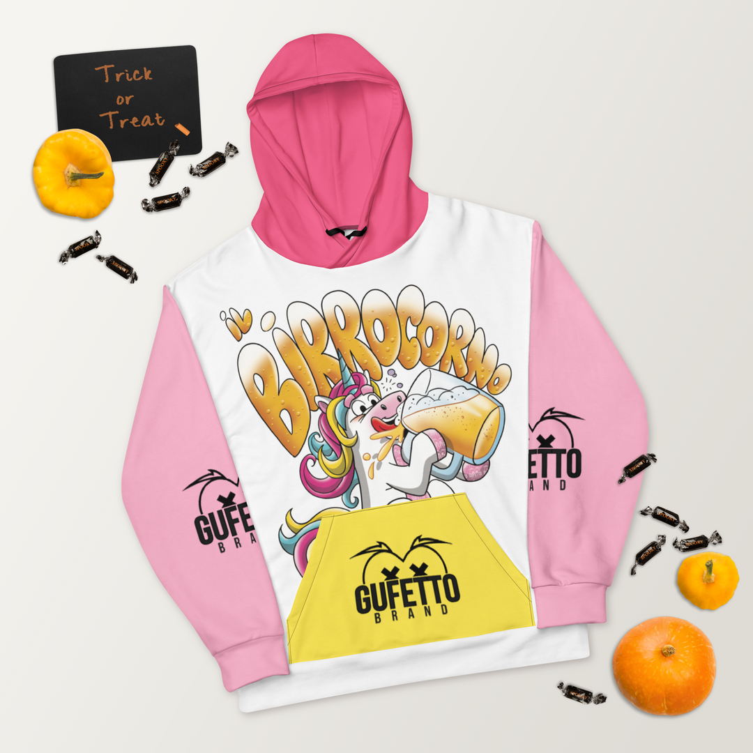 Felpa con cappuccio IL BIRROCORNO - Gufetto Brand 