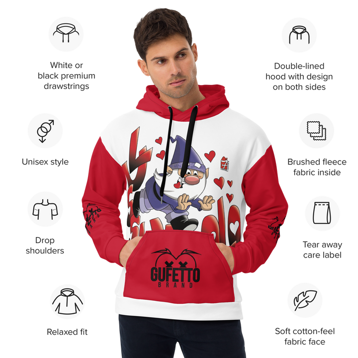 Felpa con cappuccio Uomo/Donna LUSSURIOLO - Gufetto Brand 