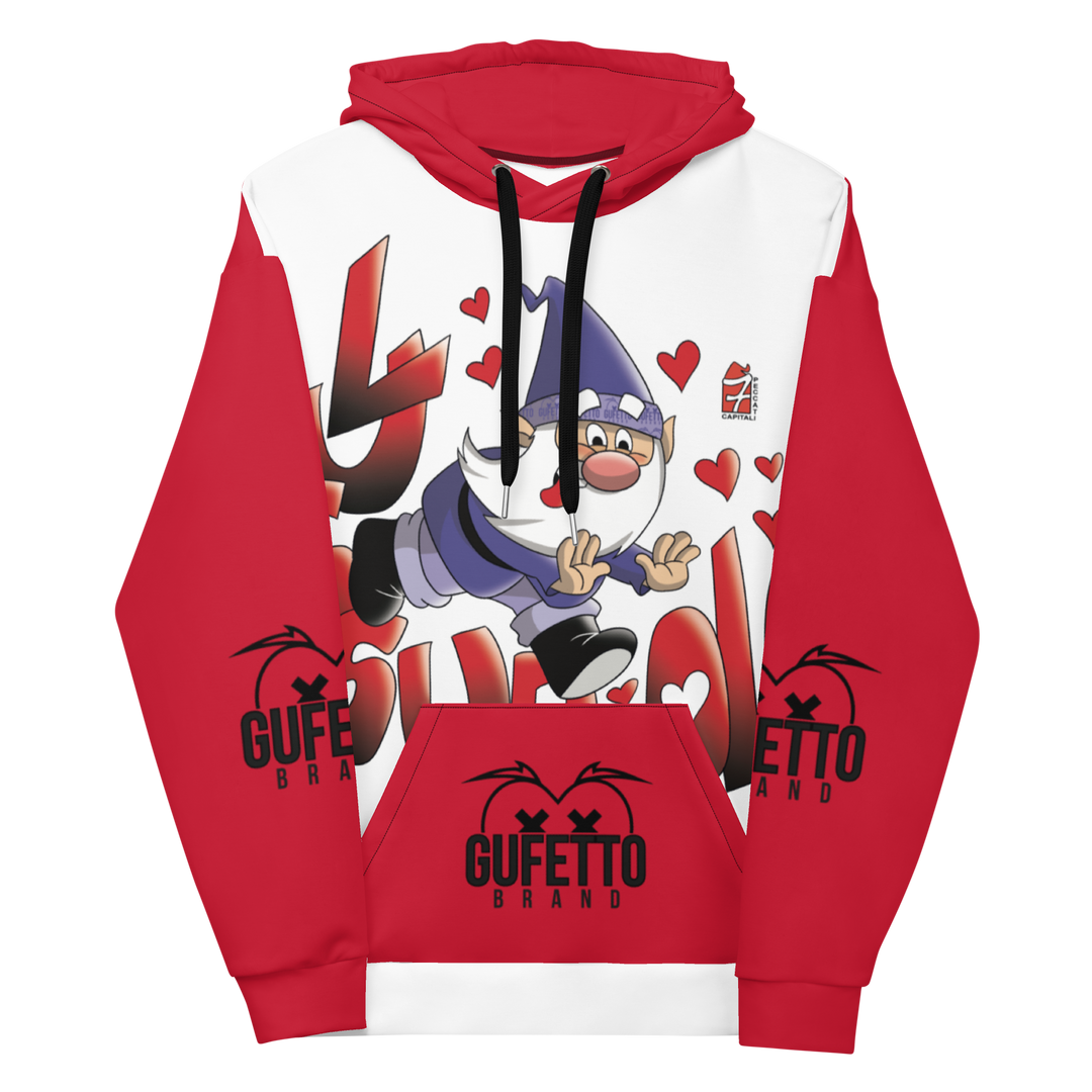 Felpa con cappuccio Uomo/Donna LUSSURIOLO - Gufetto Brand 