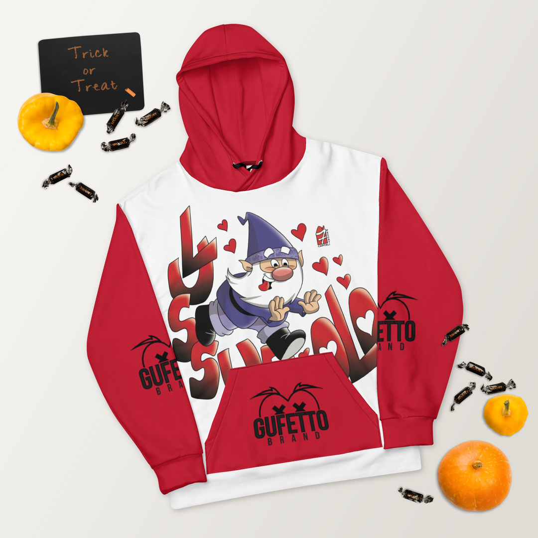Felpa con cappuccio Uomo/Donna LUSSURIOLO - Gufetto Brand 