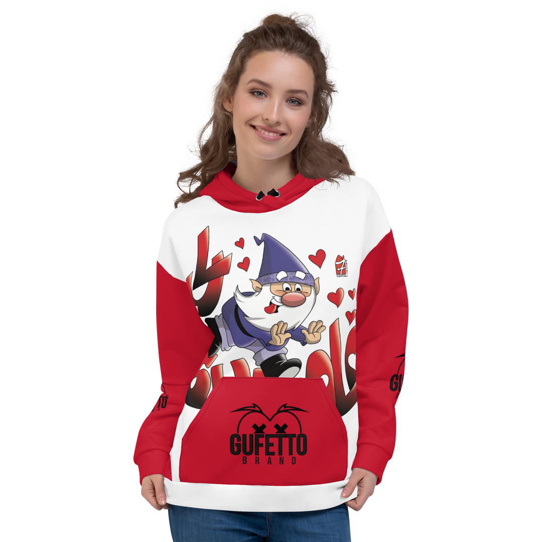Felpa con cappuccio Uomo/Donna LUSSURIOLO - Gufetto Brand 
