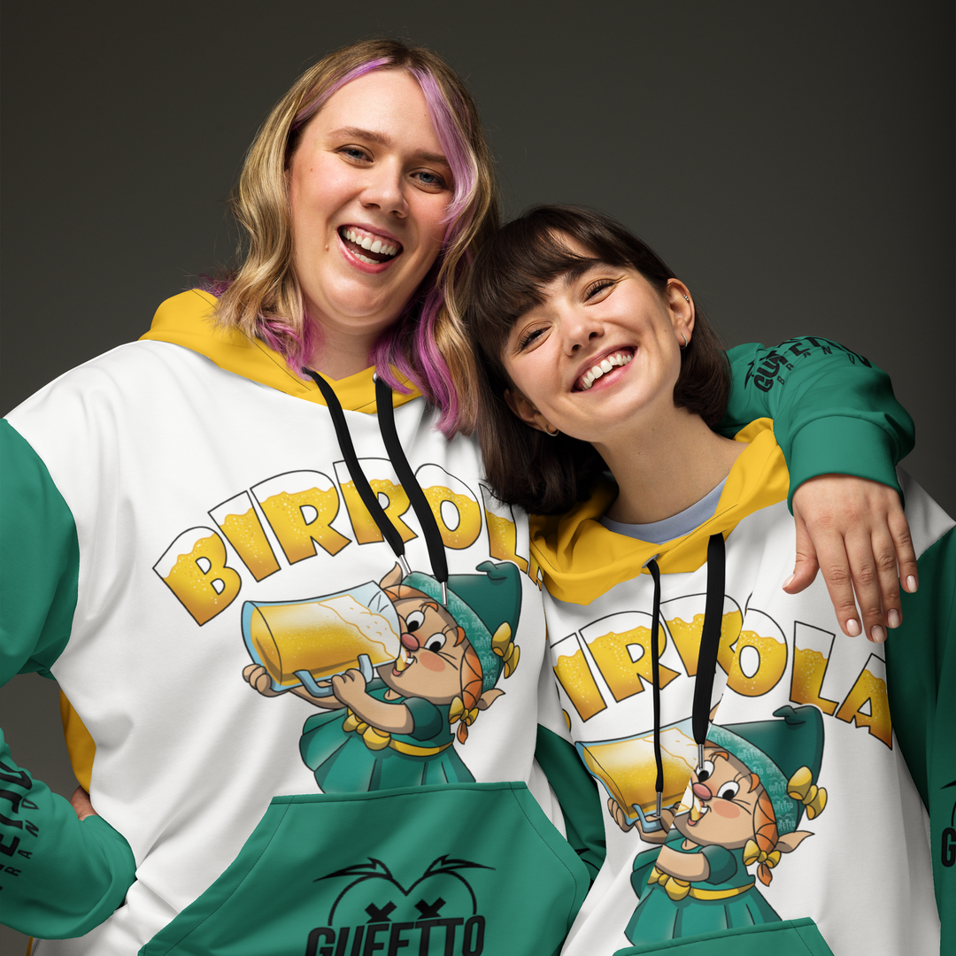 Felpa con cappuccio Uomo/Donna BIRROLA - Gufetto Brand 