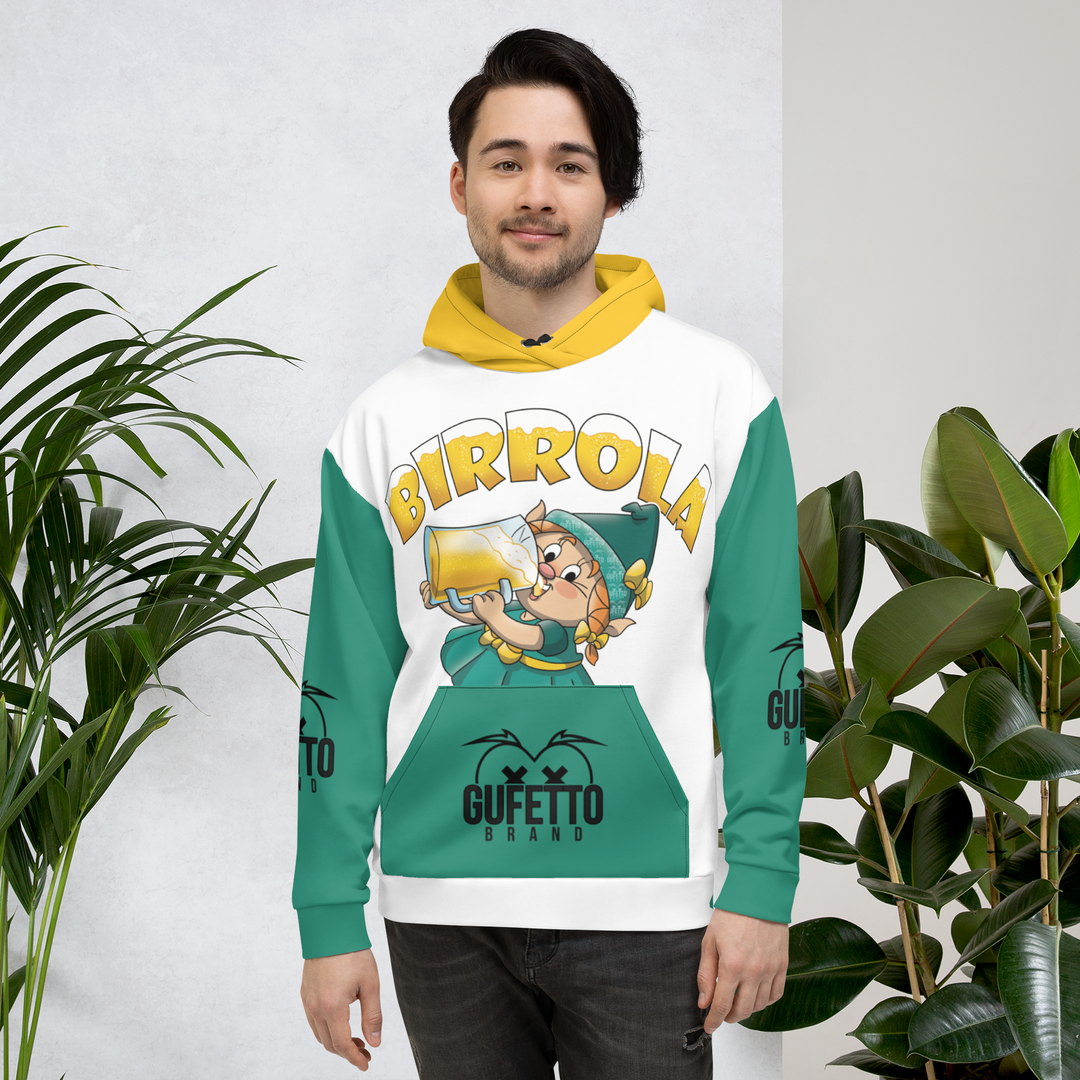 Felpa con cappuccio Uomo/Donna BIRROLA - Gufetto Brand 
