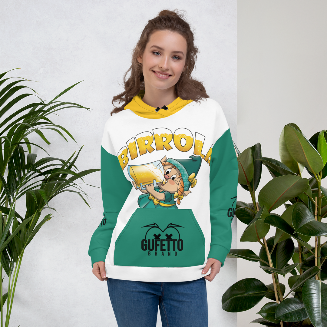 Felpa con cappuccio Uomo/Donna BIRROLA - Gufetto Brand 