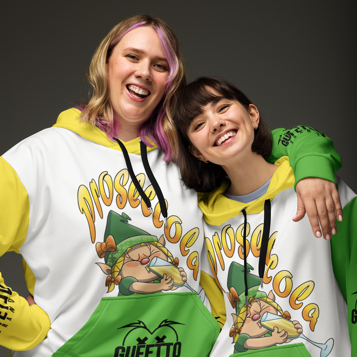 Felpa con cappuccio Uomo/Donna PROSECCOLA - Gufetto Brand 