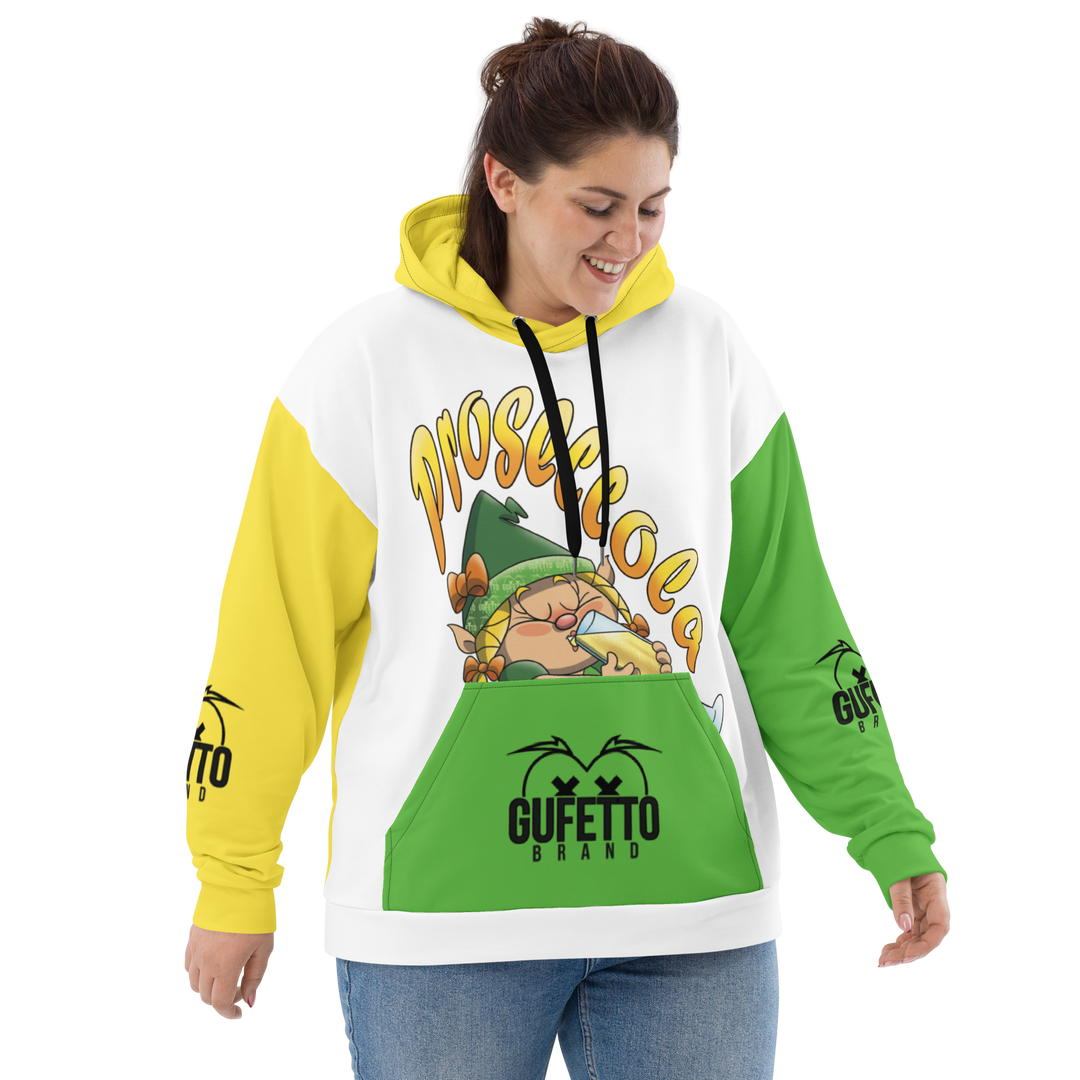 Felpa con cappuccio Uomo/Donna PROSECCOLA - Gufetto Brand 
