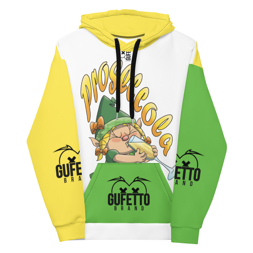 Felpa con cappuccio Uomo/Donna PROSECCOLA - Gufetto Brand 