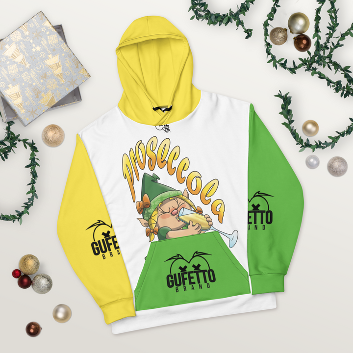 Felpa con cappuccio Uomo/Donna PROSECCOLA - Gufetto Brand 