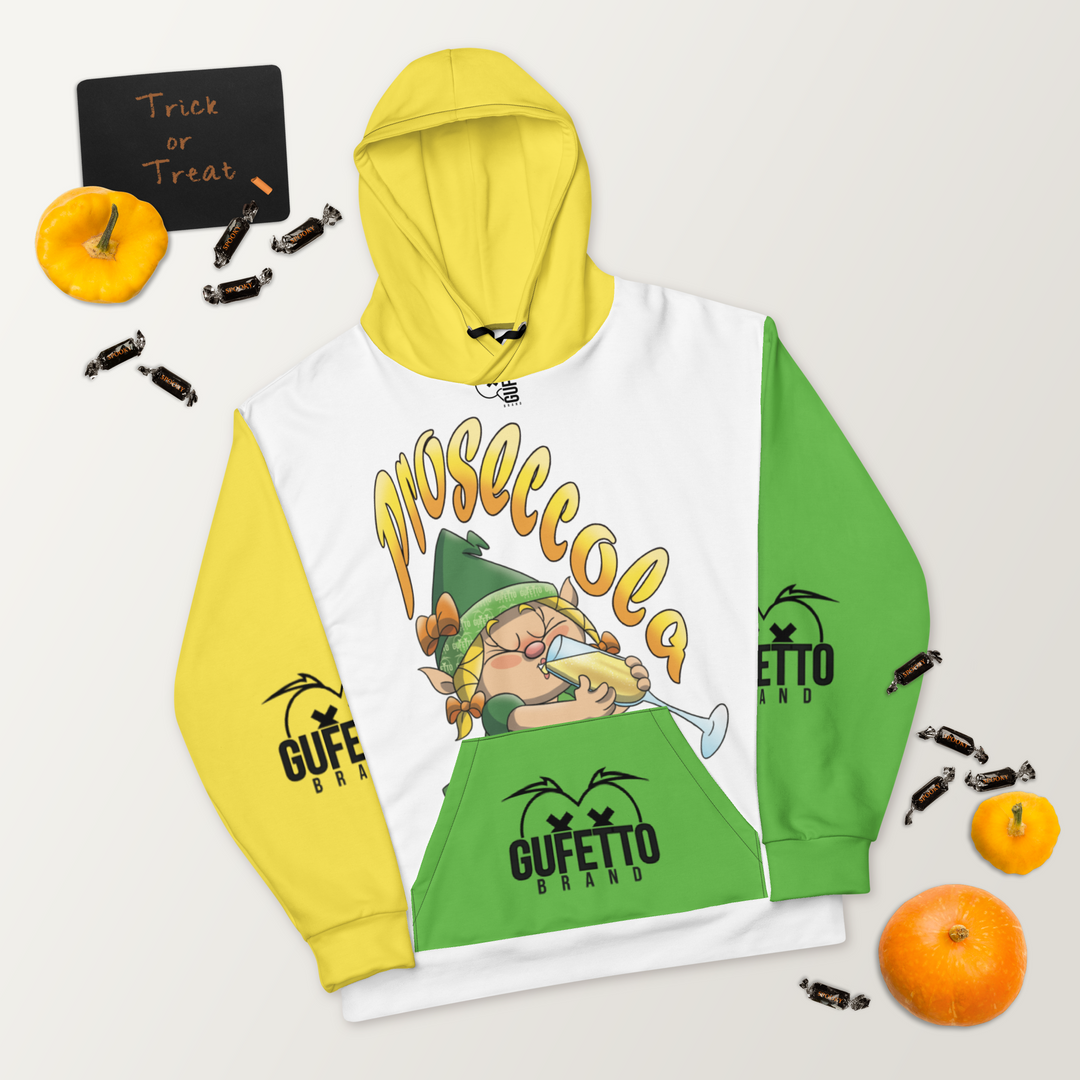 Felpa con cappuccio Uomo/Donna PROSECCOLA - Gufetto Brand 
