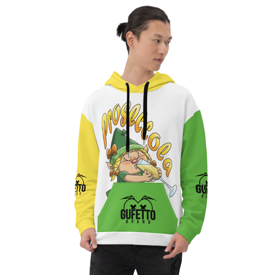 Felpa con cappuccio Uomo/Donna PROSECCOLA - Gufetto Brand 