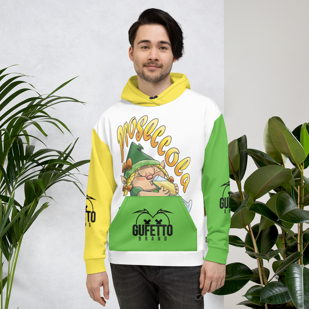 Felpa con cappuccio Uomo/Donna PROSECCOLA - Gufetto Brand 