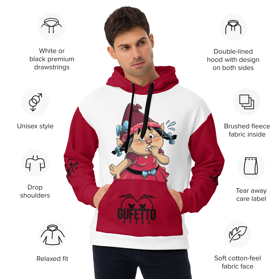 Felpa con cappuccio Uomo/Donna ANSIOLA - Gufetto Brand 