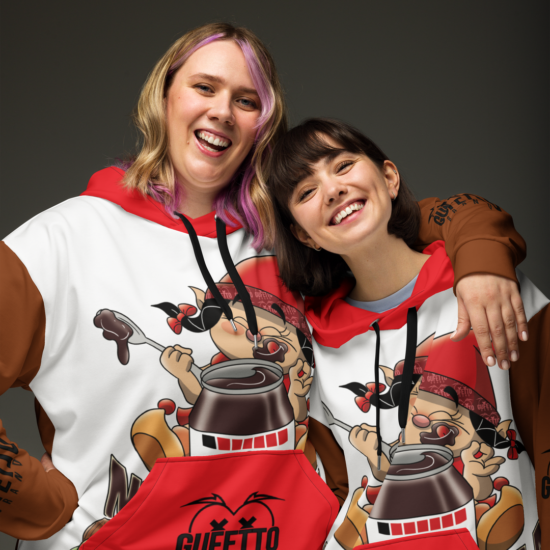 Felpa con cappuccio Uomo/Donna NUTELLOLA - Gufetto Brand 