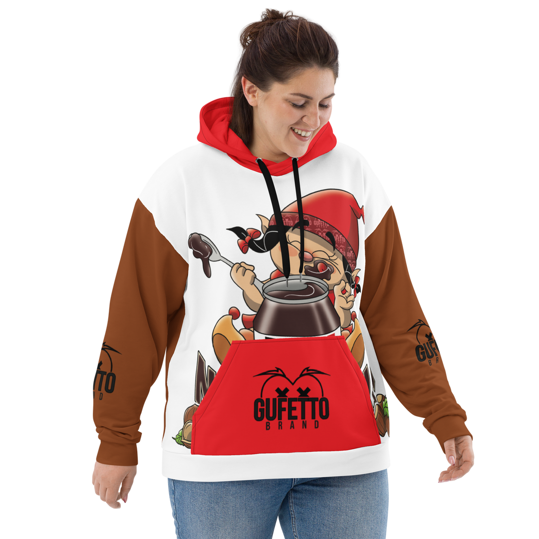 Felpa con cappuccio Uomo/Donna NUTELLOLA - Gufetto Brand 