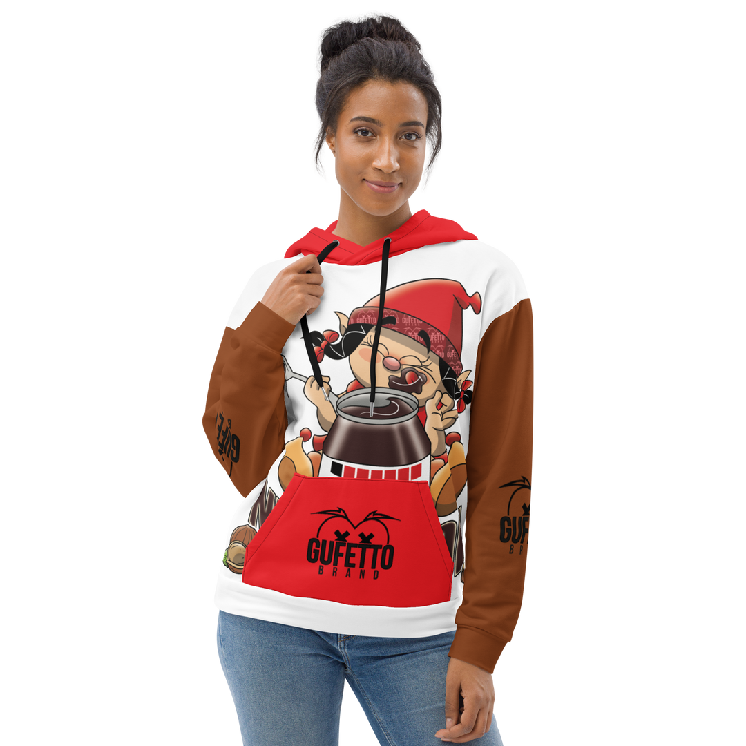 Felpa con cappuccio Uomo/Donna NUTELLOLA - Gufetto Brand 