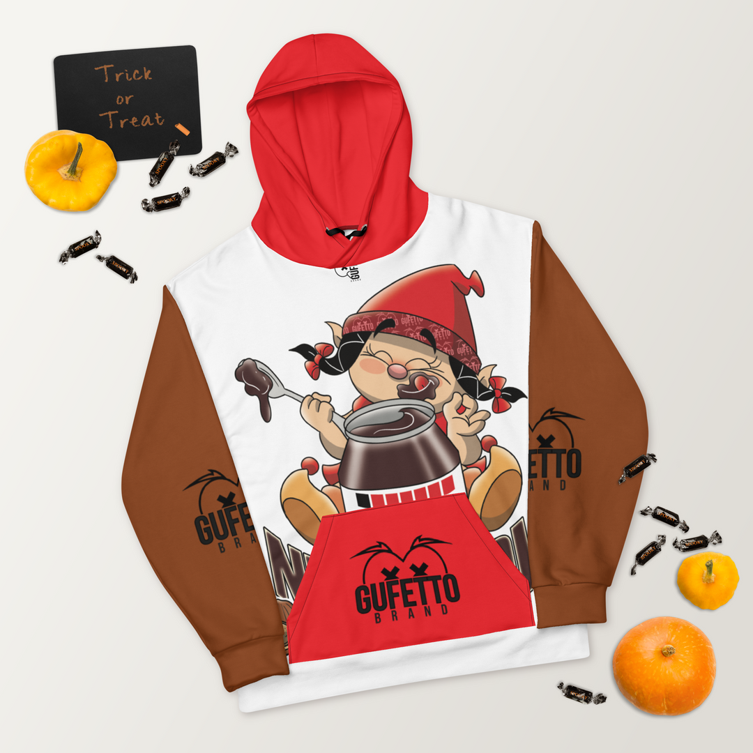 Felpa con cappuccio Uomo/Donna NUTELLOLA - Gufetto Brand 