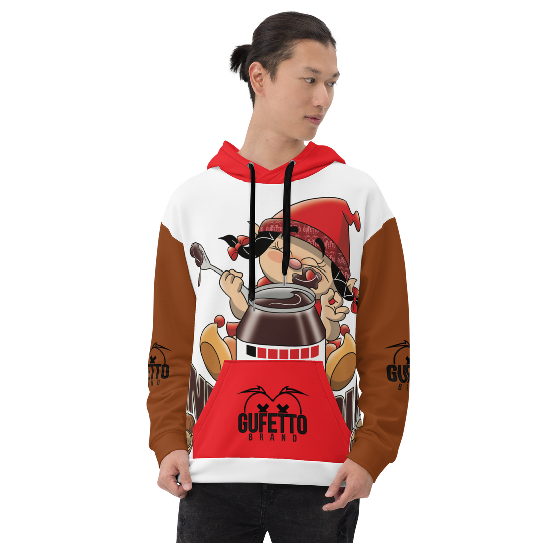 Felpa con cappuccio Uomo/Donna NUTELLOLA - Gufetto Brand 