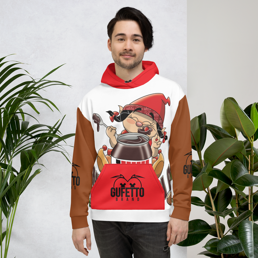 Felpa con cappuccio Uomo/Donna NUTELLOLA - Gufetto Brand 