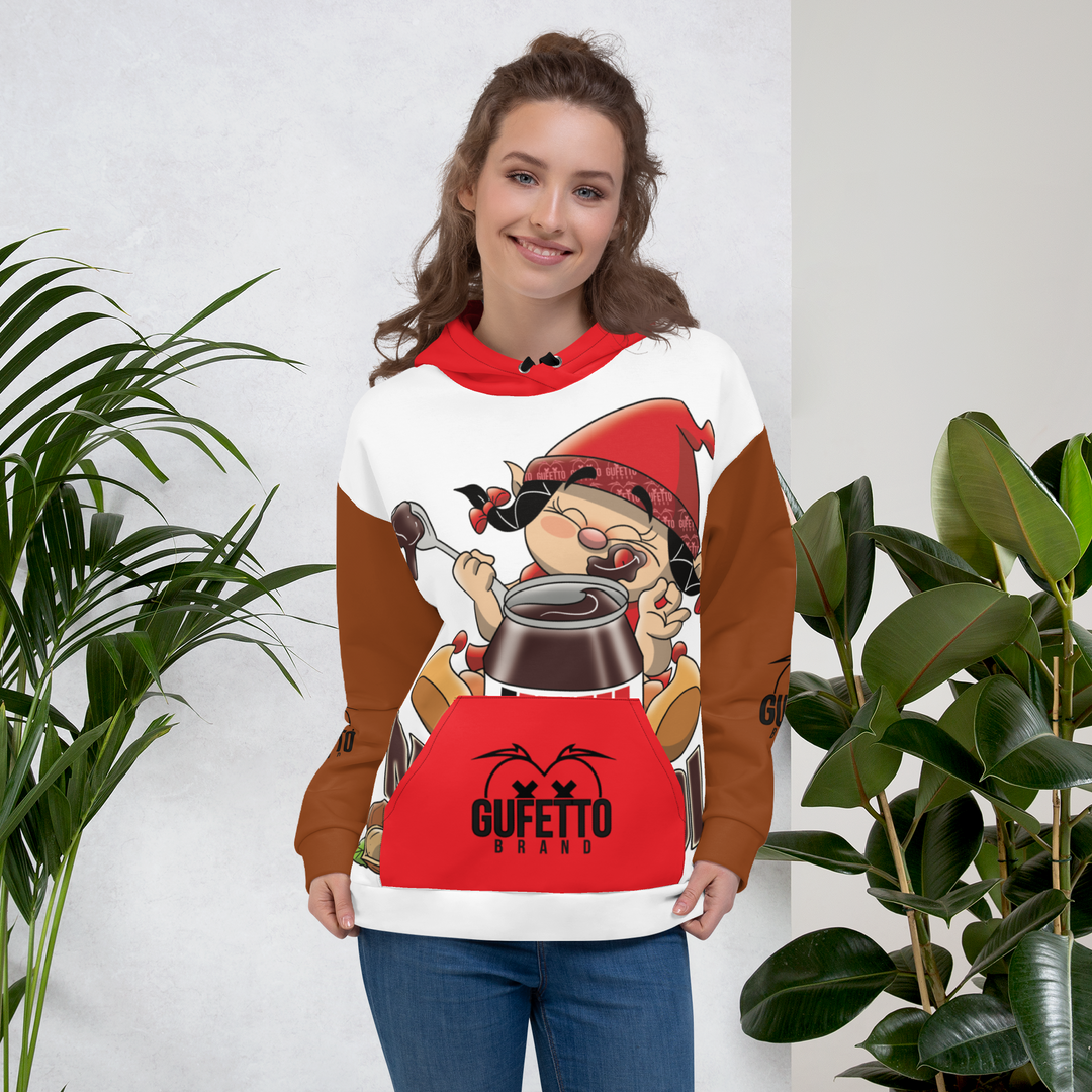Felpa con cappuccio Uomo/Donna NUTELLOLA - Gufetto Brand 