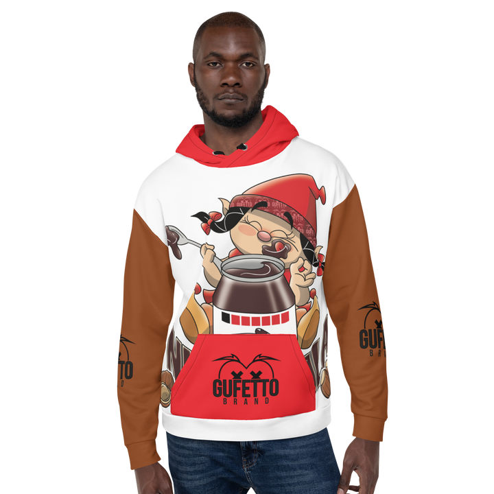 Felpa con cappuccio Uomo/Donna NUTELLOLA - Gufetto Brand 