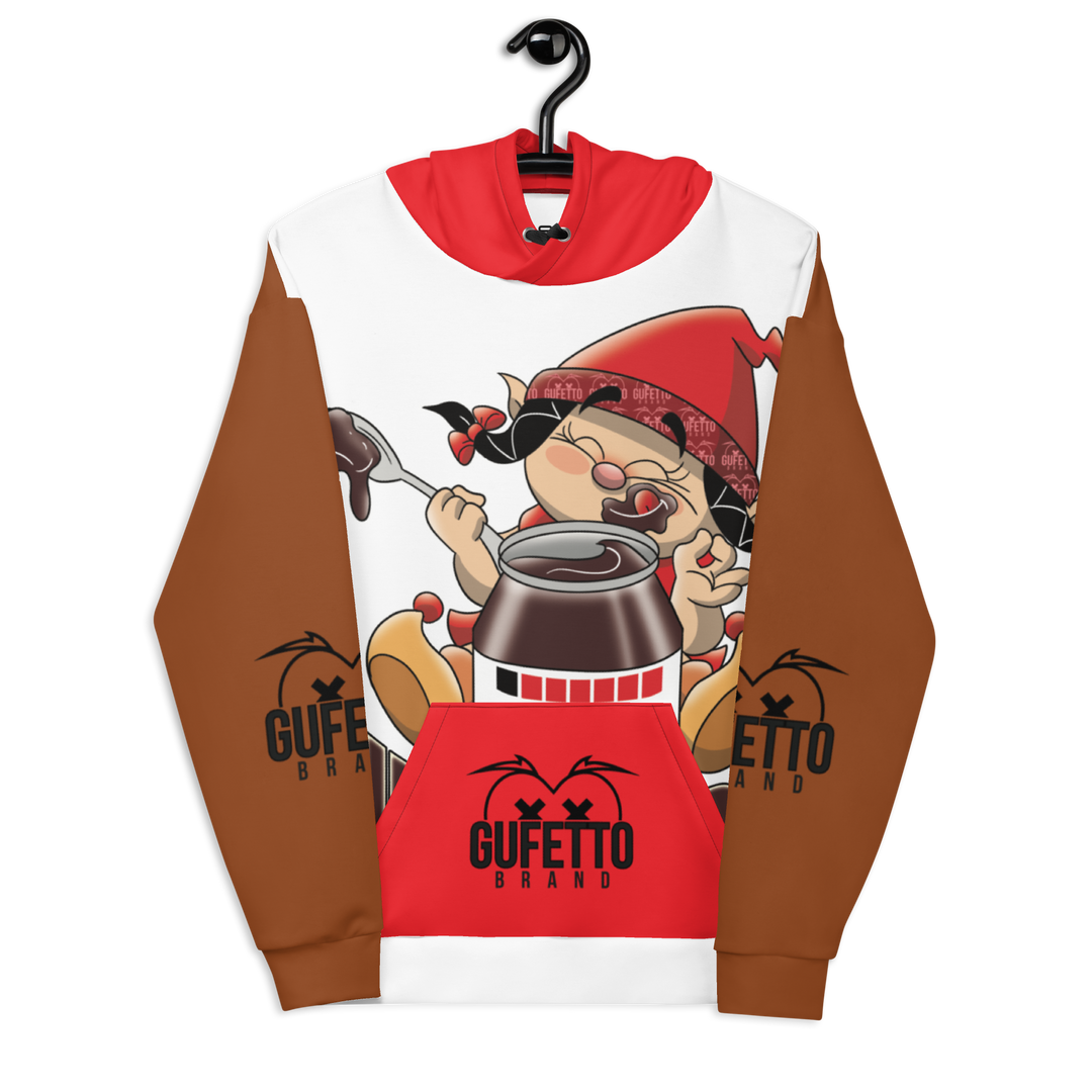 Felpa con cappuccio Uomo/Donna NUTELLOLA - Gufetto Brand 