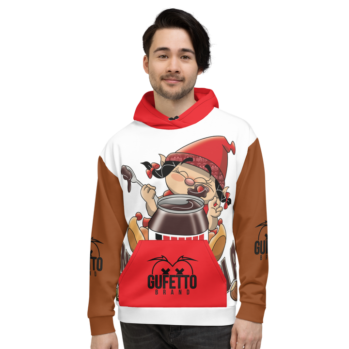 Felpa con cappuccio Uomo/Donna NUTELLOLA - Gufetto Brand 