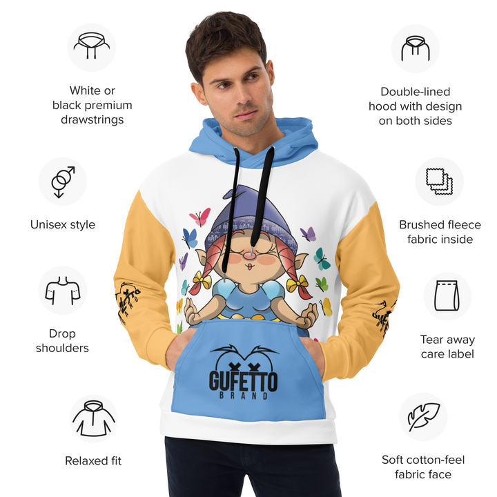 Felpa con cappuccio Uomo/Donna KARMALA - Gufetto Brand 