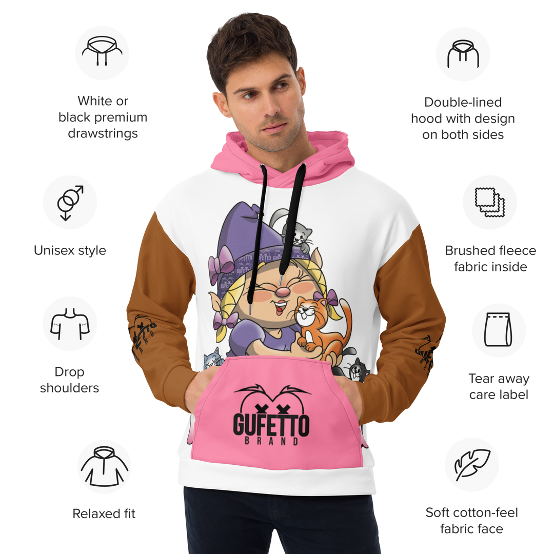 Felpa con cappuccio Uomo/Donna MICIOLA - Gufetto Brand 