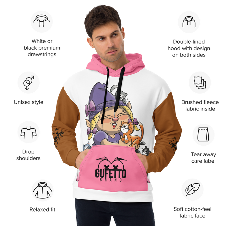 Felpa con cappuccio Uomo/Donna MICIOLA - Gufetto Brand 