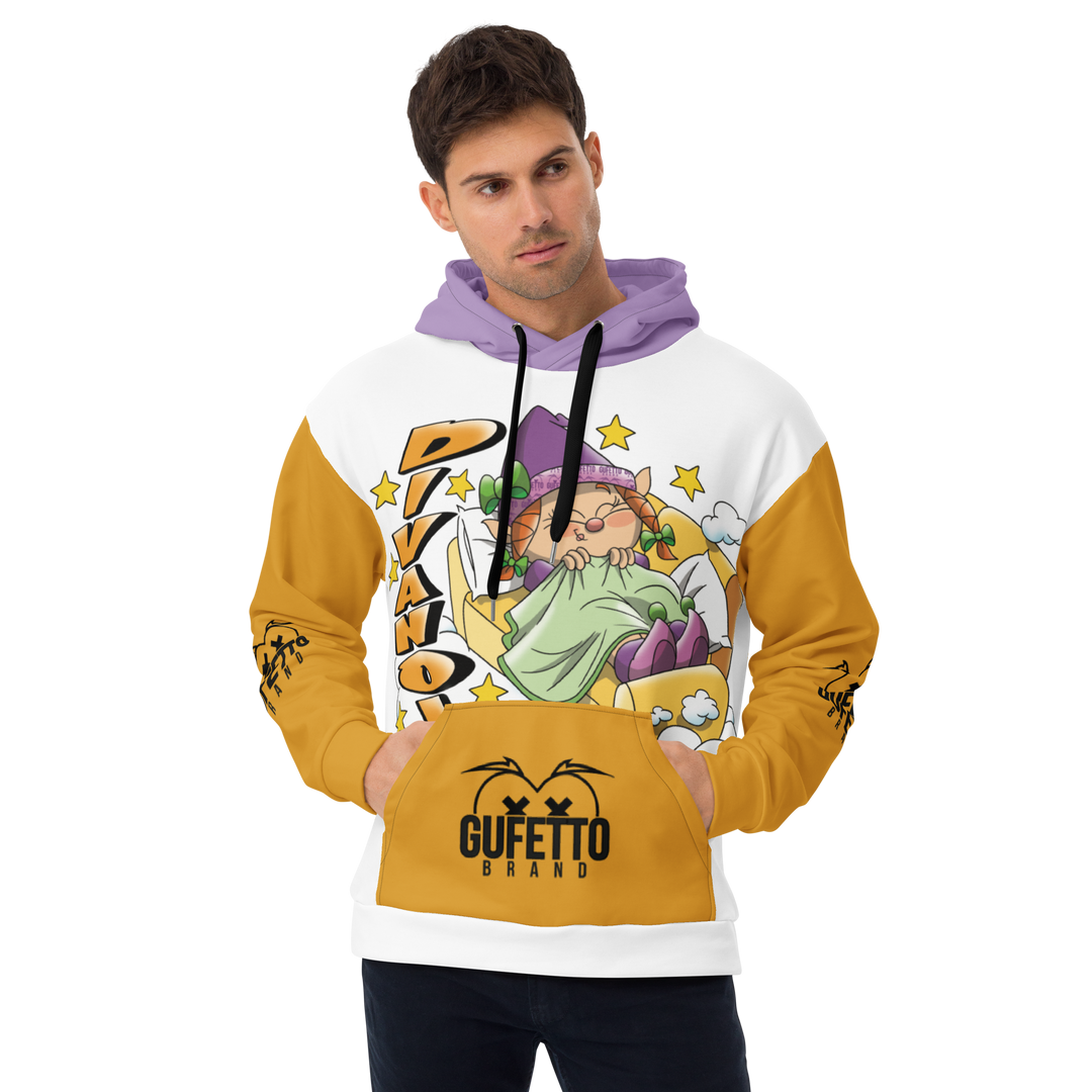 Felpa con cappuccio Uomo/Donna DIVANOLA - Gufetto Brand 