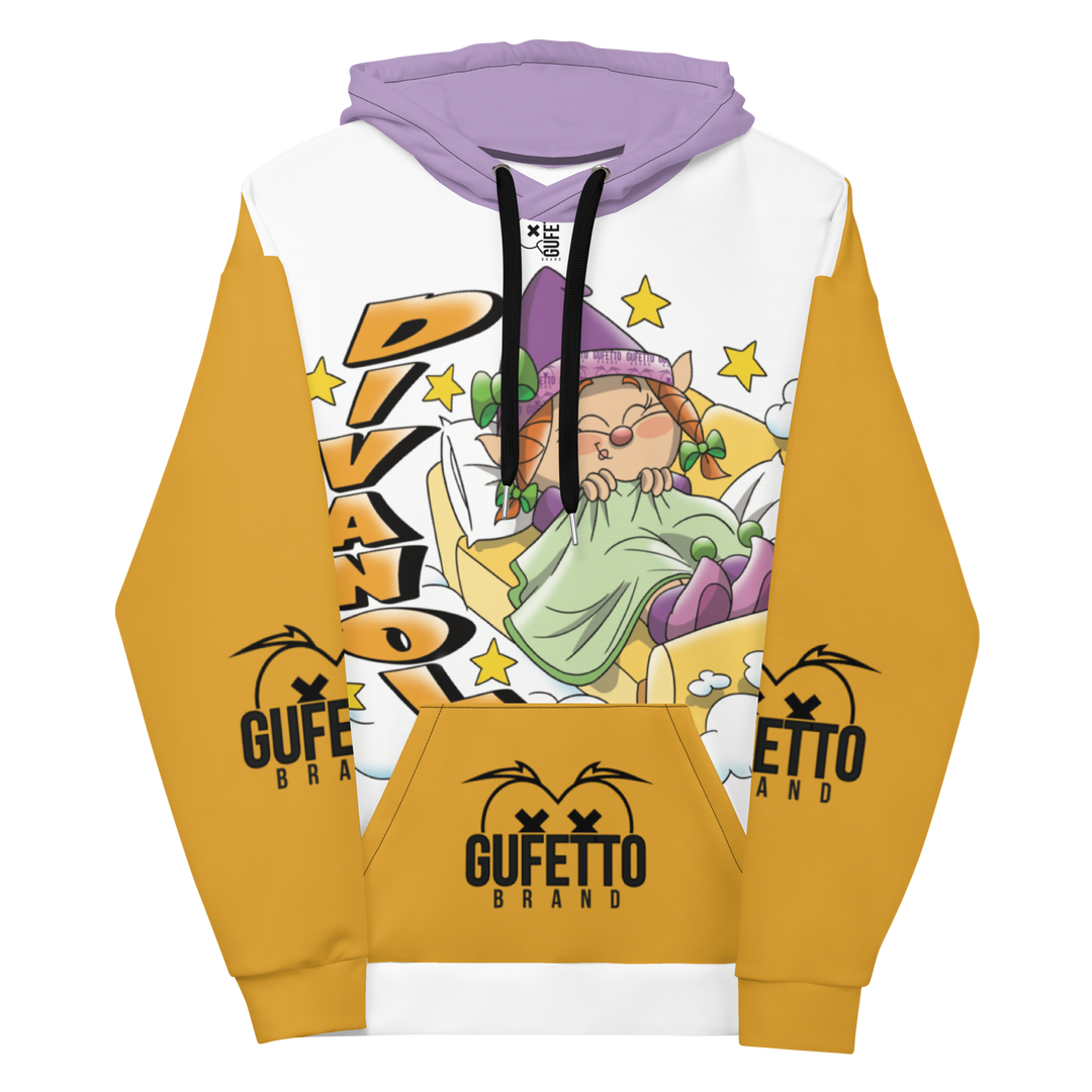 Felpa con cappuccio Uomo/Donna DIVANOLA - Gufetto Brand 