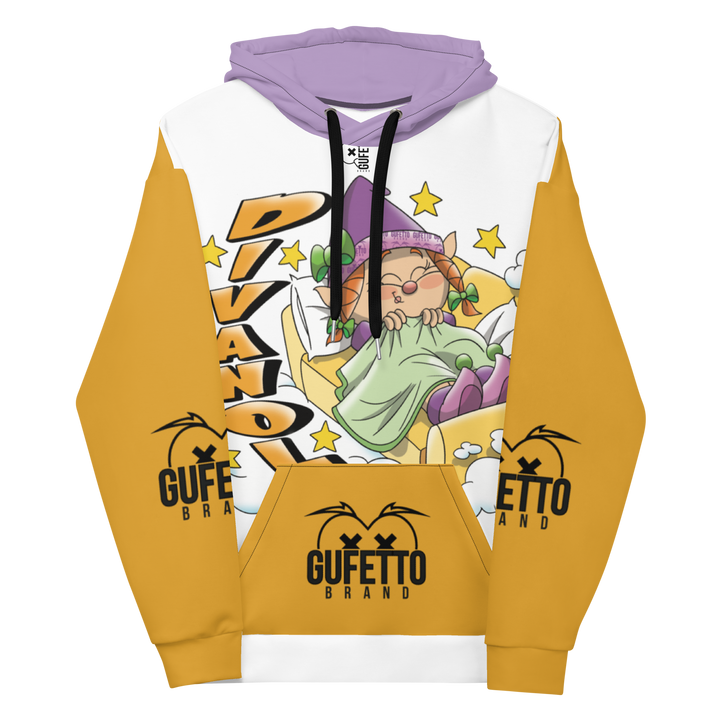 Felpa con cappuccio Uomo/Donna DIVANOLA - Gufetto Brand 